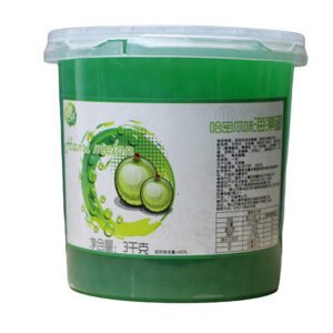 a cans of 3kg hami melon flavor popping boba