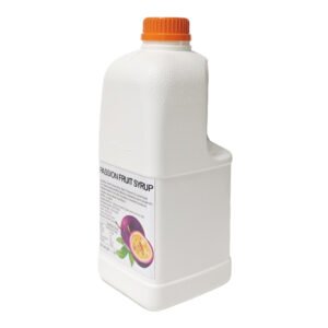 a jar of passion fruit flavor concentrate juice