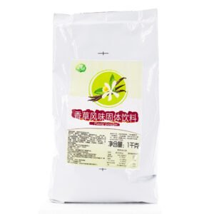 A 1kg bag of vanilla flavor milk tea powder