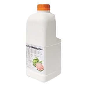 a jar of water melon flavor concentrate juice