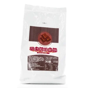 A 1kg bag of chocolate flavor milk tea powder