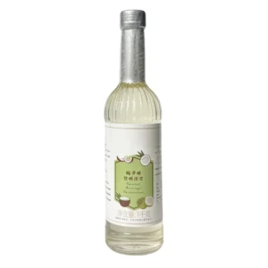 a bottle of coconut flavor syrup