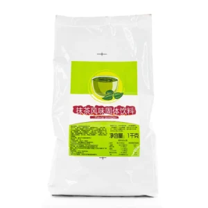A 1kg bag of matcha flavor milk tea powder