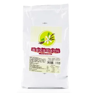 A 1kg bag of vanilla flavor milk tea powder
